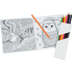 Coloring Book & Pencil Set - Holiday - 24 hr