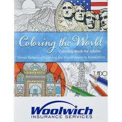 Coloring the World Stress Relieving Adult Coloring Book