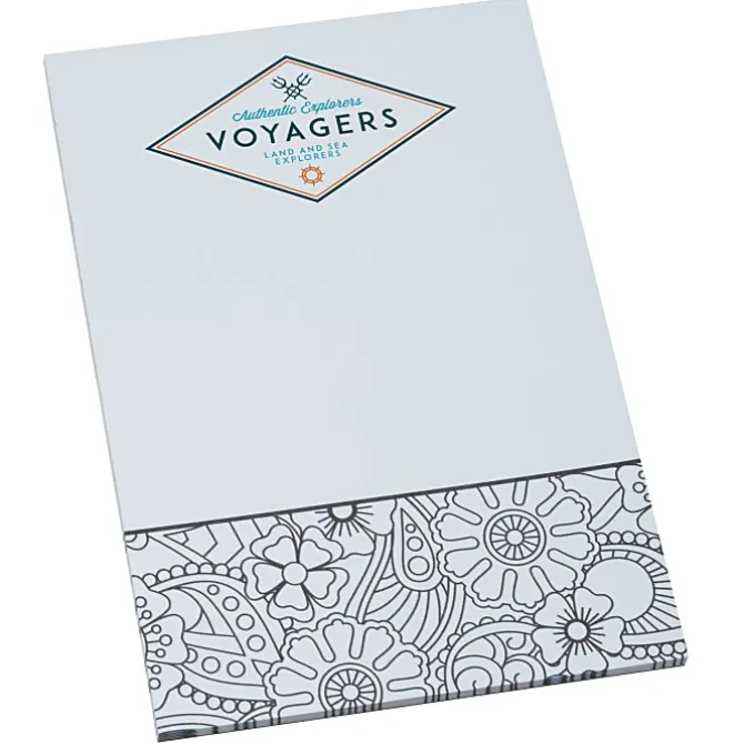 Color-In Notepad - Floral
