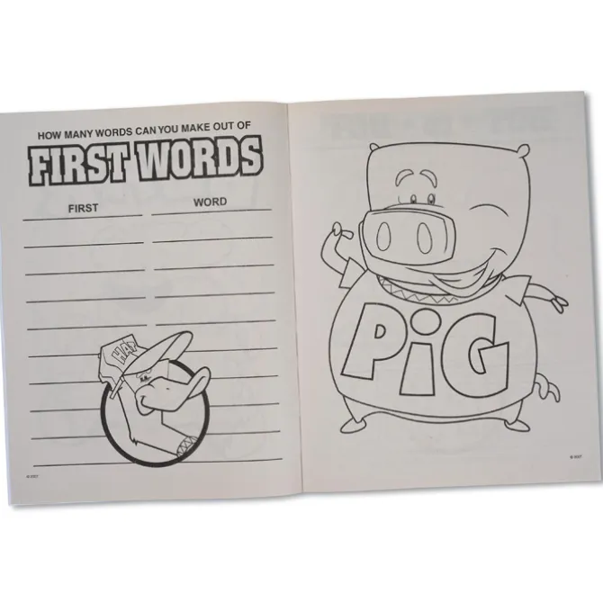 Color & Learn Book - First Words