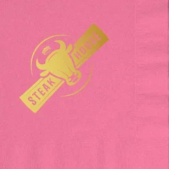 Colorware Dinner Napkin - 2-ply - 1/4 Fold - Foil