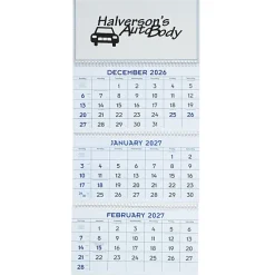 Commercial 14-Month Wall Calendar with 3-Month View