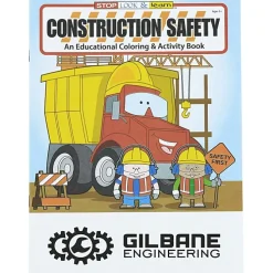 Construction Safety Coloring Book