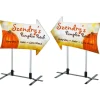 Contour Sign - Plate Base - Arrow Side - Two Sided