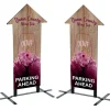 Contour Sign - Plate Base - Arrow Up - Two Sided
