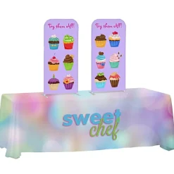 Convertible Table Throw EuroFit Tabletop Display Kit