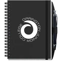 Corded Paperboard Journal with Pen - 7 inches x 5 inches - 50 sheet