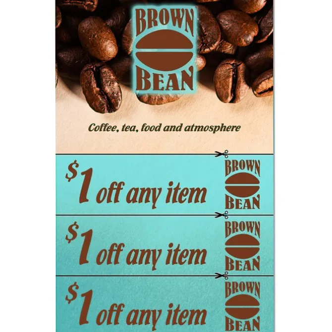 Coupon Card with Magnet