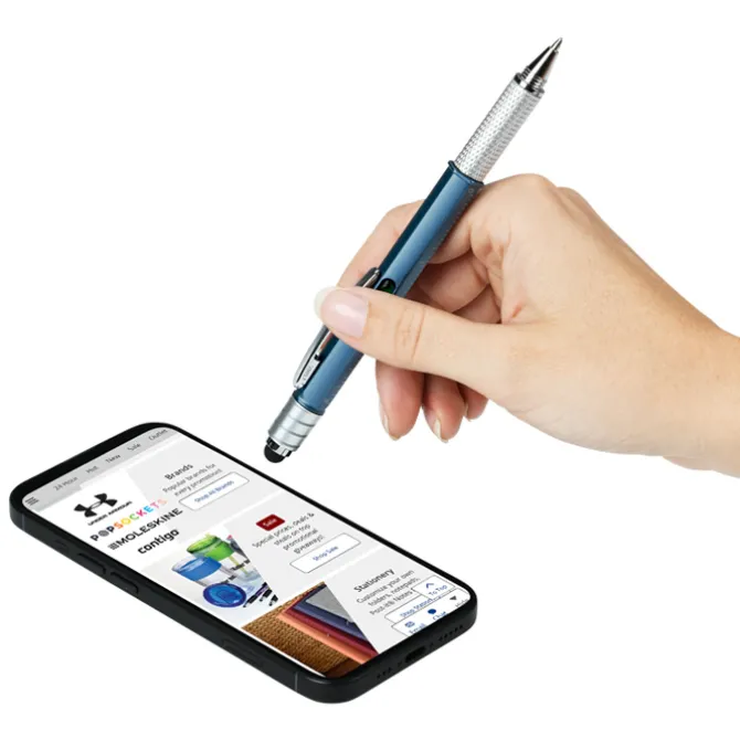 Crafton Multifunction 4-in-1 Tool Stylus Spinner Pen