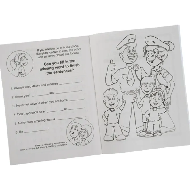Crime Prevention Coloring Book