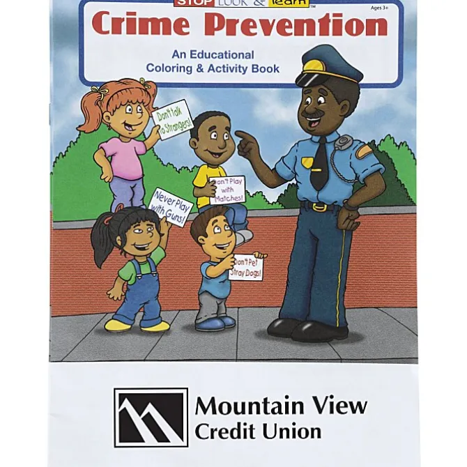 Crime Prevention Coloring Book - 24 hr