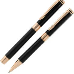 Crown Twist Metal Pen and Rollerball Metal Pen Set