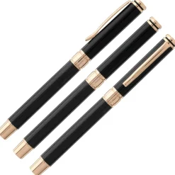 Crown Twist Metal Pen and Rollerball Metal Pen Set
