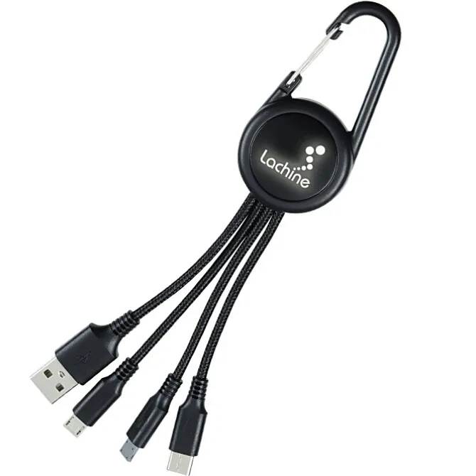 Cruise Carabiner Charging Cable - Light-Up Logo