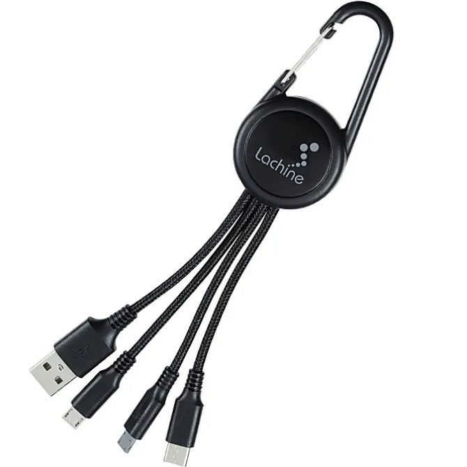 Cruise Carabiner Charging Cable - Light-Up Logo