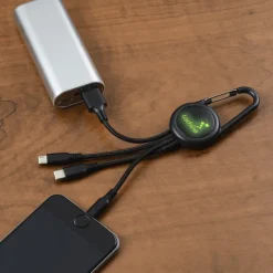 Cruise Carabiner Charging Cable - Light-Up Logo