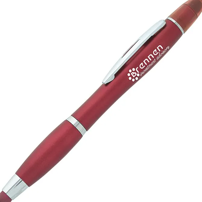 Curvy Stylus Twist Pen/Gel Highlighter - 24 hr