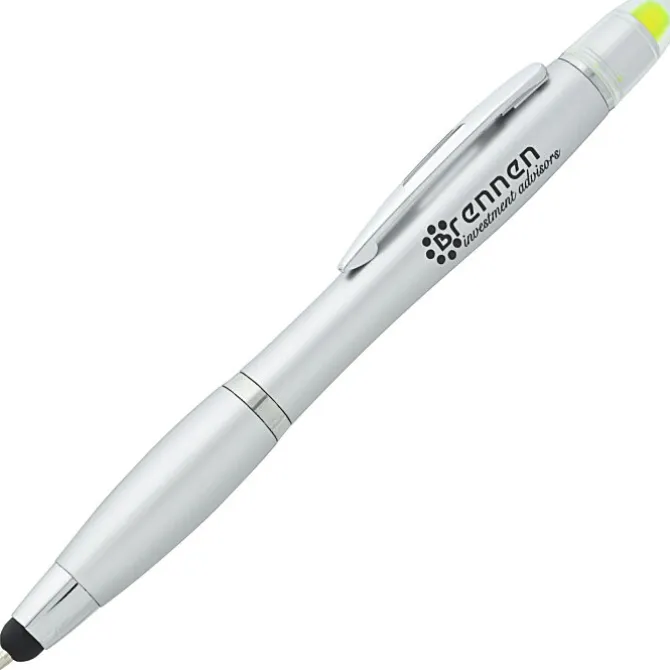 Curvy Stylus Twist Pen/Gel Highlighter - 24 hr