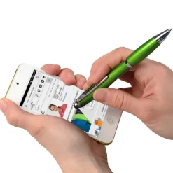 Curvy Stylus Twist Pen - Metallic - 24 hr