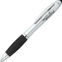 Curvy Stylus Twist Pen - Silver