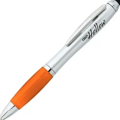Curvy Stylus Twist Pen - Silver