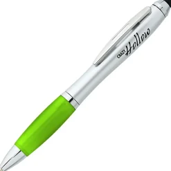 Curvy Stylus Twist Pen - Silver