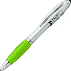 Curvy Stylus Twist Pen - Silver - 24 hr