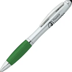 Curvy Stylus Twist Pen - Silver - 24 hr