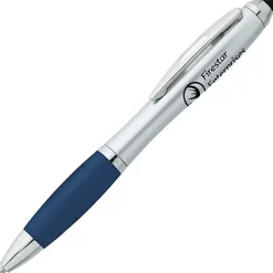 Curvy Stylus Twist Pen - Silver - 24 hr