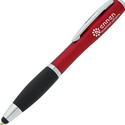 Curvy Stylus Twist Pen with Flashlight - 24 hr