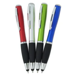 Curvy Stylus Twist Pen with Flashlight - 24 hr