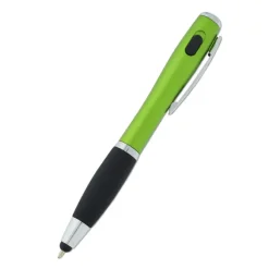 Curvy Stylus Twist Pen with Flashlight - 24 hr