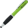 Curvy Stylus Twist Pen with Flashlight