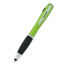 Curvy Stylus Twist Pen with Flashlight
