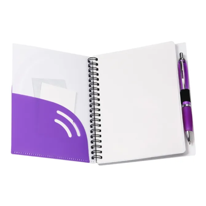 Curvy Top Notebook with Pen