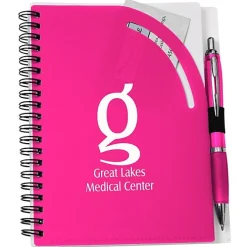 Curvy Top Notebook with Pen