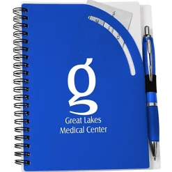 Curvy Top Notebook with Pen