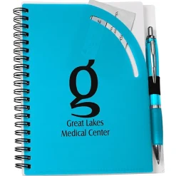Curvy Top Notebook with Pen