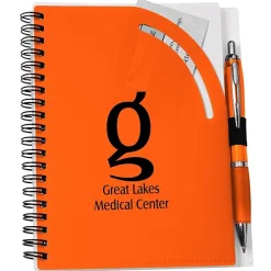 Curvy Top Notebook with Pen