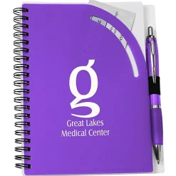 Curvy Top Notebook with Pen