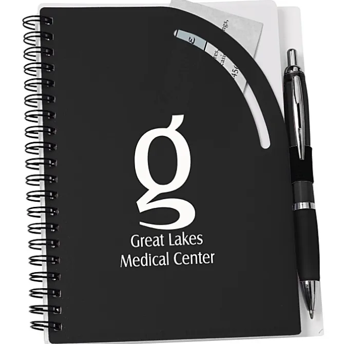 Curvy Top Notebook with Pen - 24 hr