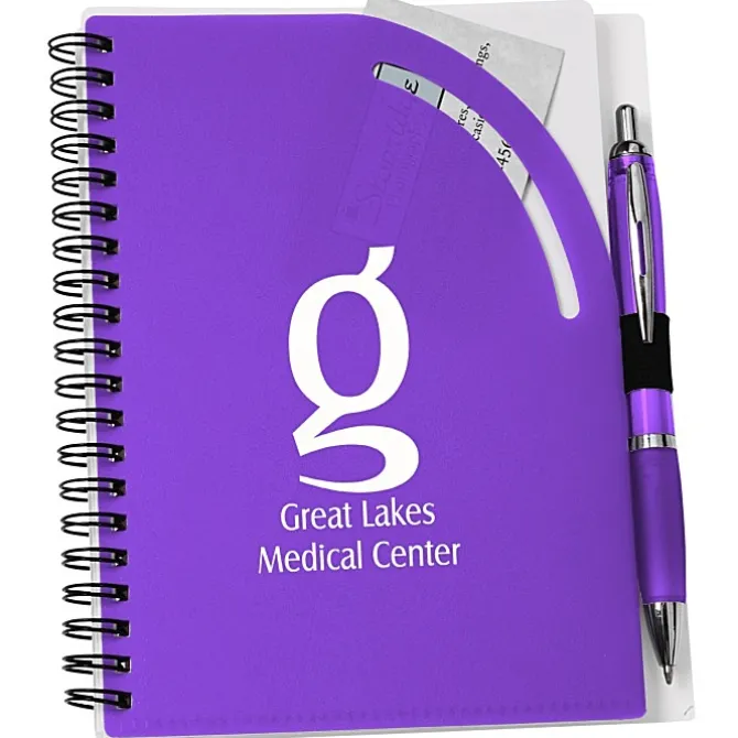 Curvy Top Notebook with Pen - 24 hr
