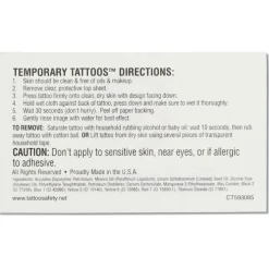 Custom Temporary Tattoo - 1 1/2 inches x 2 1/2 inches