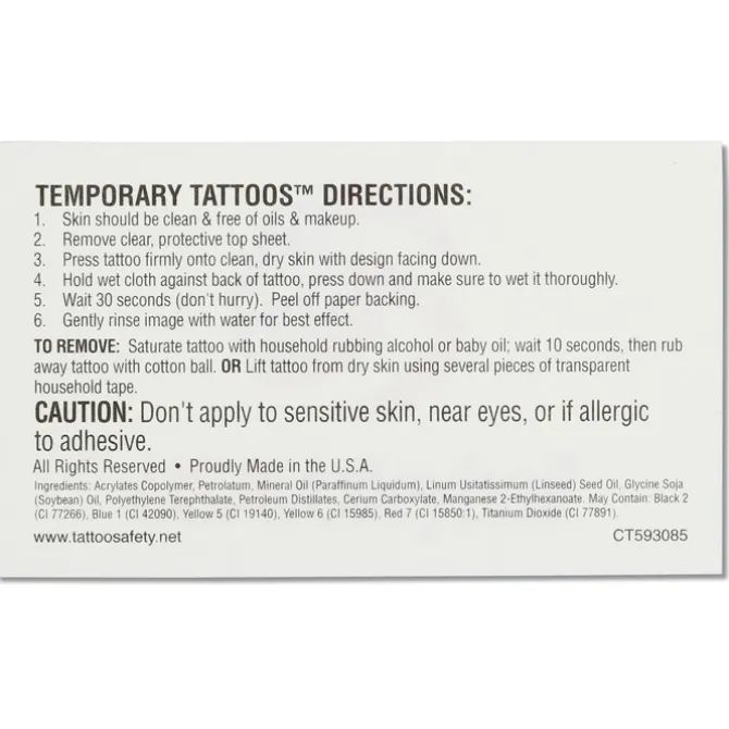Custom Temporary Tattoo - 1 1/2 inches x 2 1/2 inches
