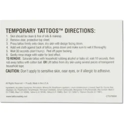 Custom Temporary Tattoo - 2 inches x 3 inches