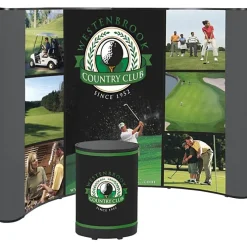 Deluxe Curved Floor Display - 10 feet - Mural Center
