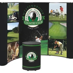Deluxe Curved Floor Display - 10 feet - Mural Center