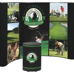 Deluxe Curved Floor Display - 10 feet - Mural Center