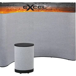 Deluxe Curved Floor Display - 10' - Header