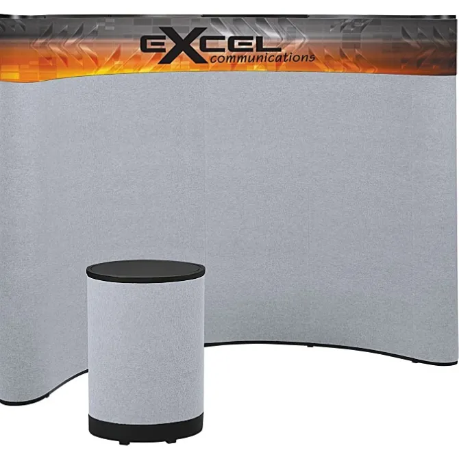 Deluxe Curved Floor Display - 10' - Header